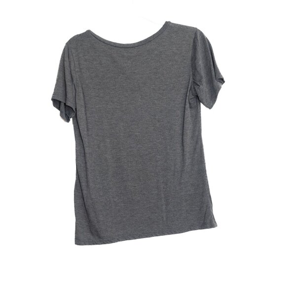 Disney Size XL Goofy Graphic Vneck Charcoal Gray Soft Womens T Shirt - Picture 5 of 8